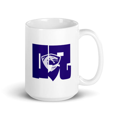 Clever White glossy mug