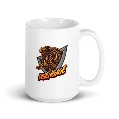 Disengage White glossy mug