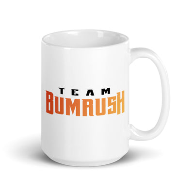 Bumrush White glossy mug