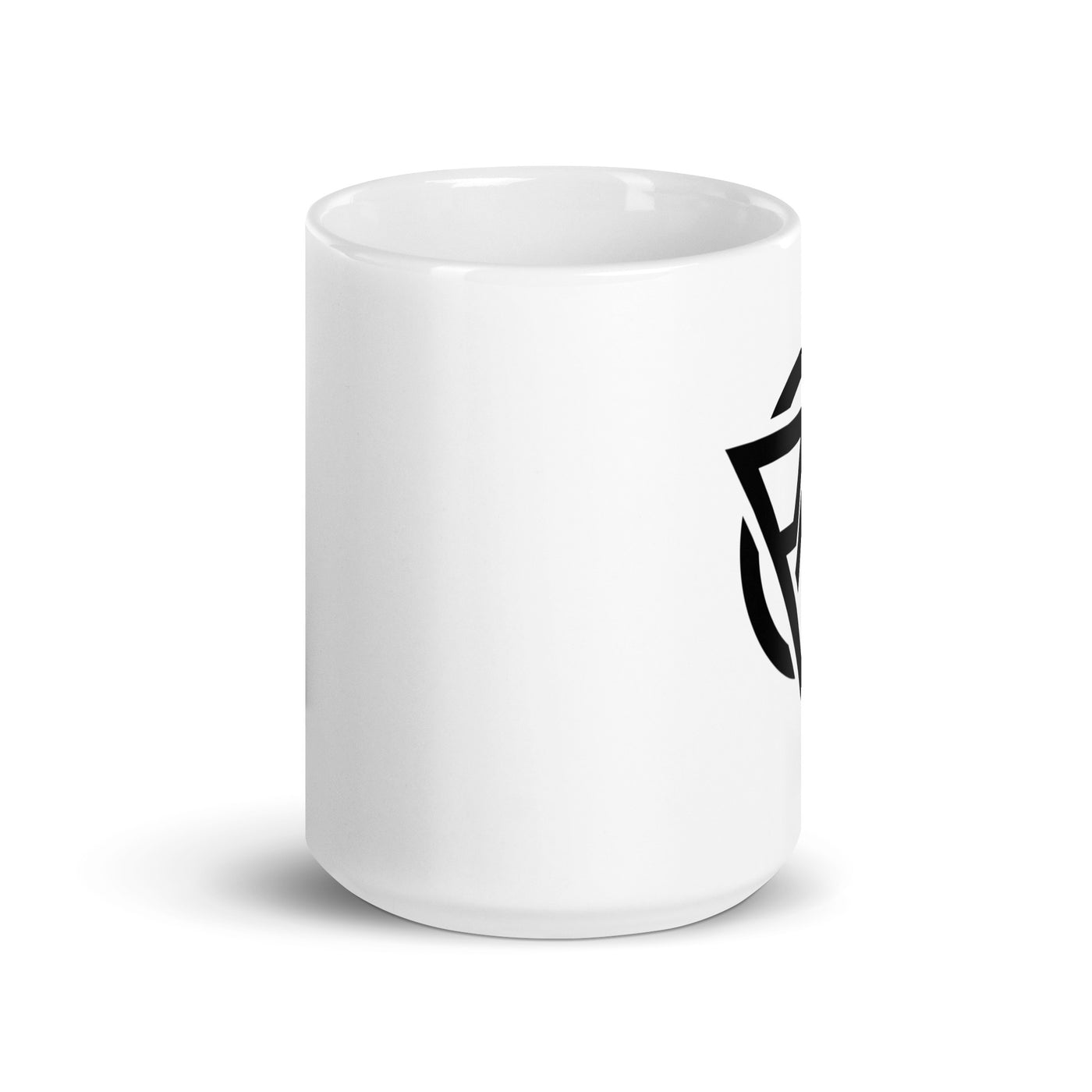 Project Above White glossy mug