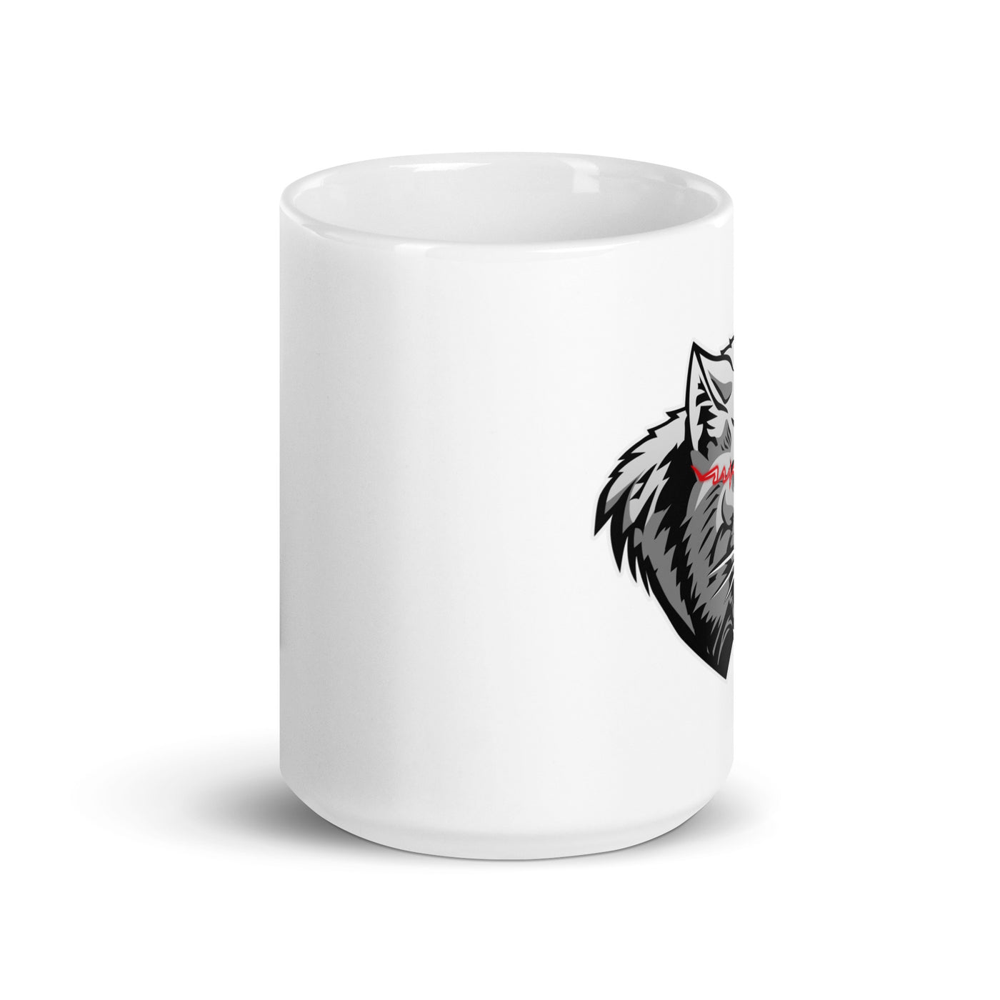 Philadelphia Cougars White glossy mug