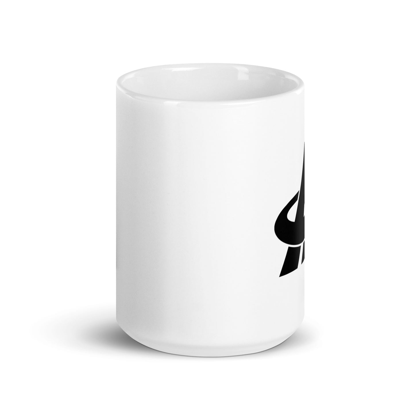Aspire to Achieve White glossy mug
