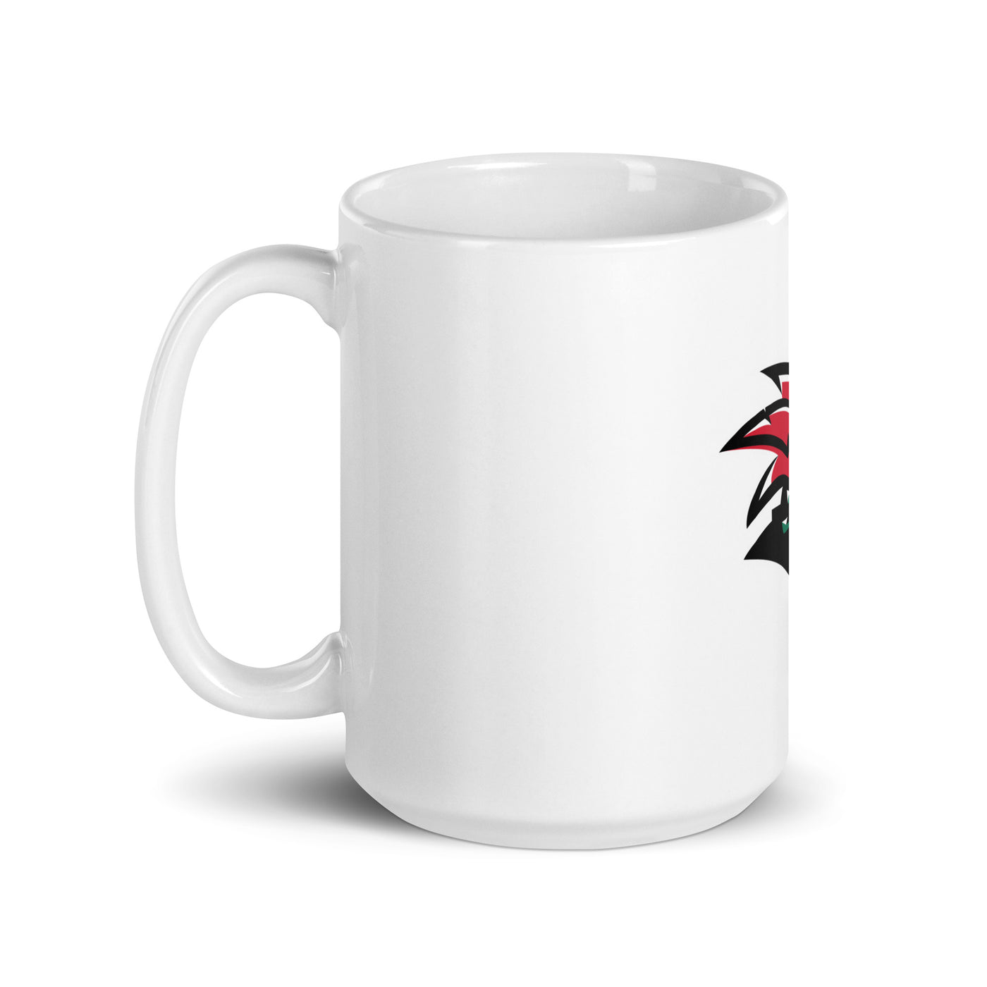 White glossy mug