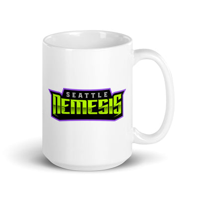 Seattle nemesis White glossy mug