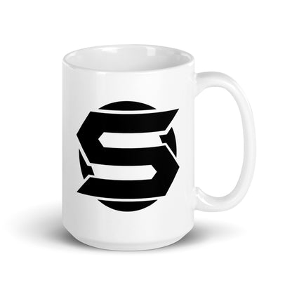New York Sleepless Gaming White glossy mug