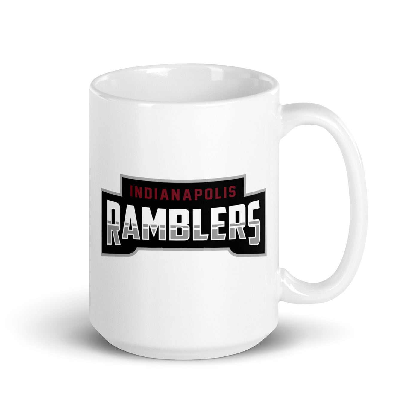 Indianapolis Ramblers White glossy mug