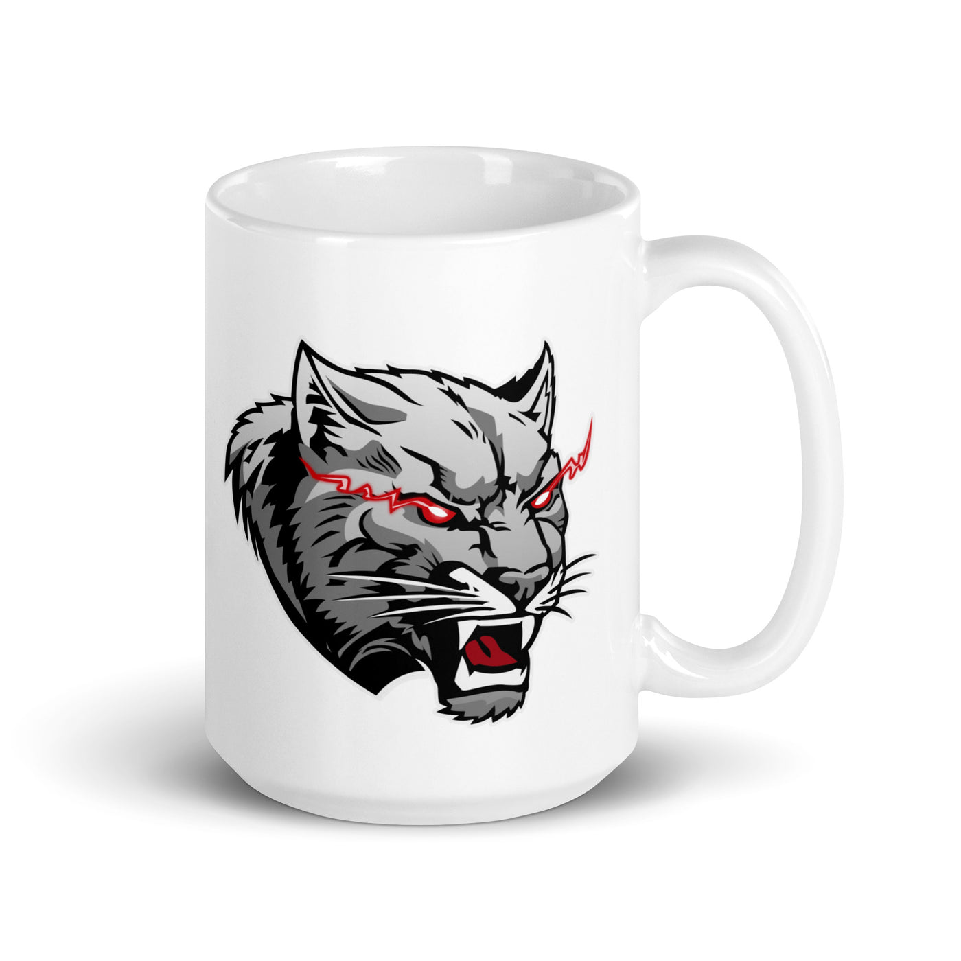 Philadelphia Cougars White glossy mug