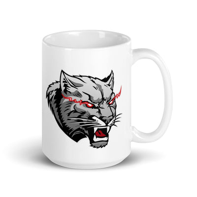 Philadelphia Cougars White glossy mug