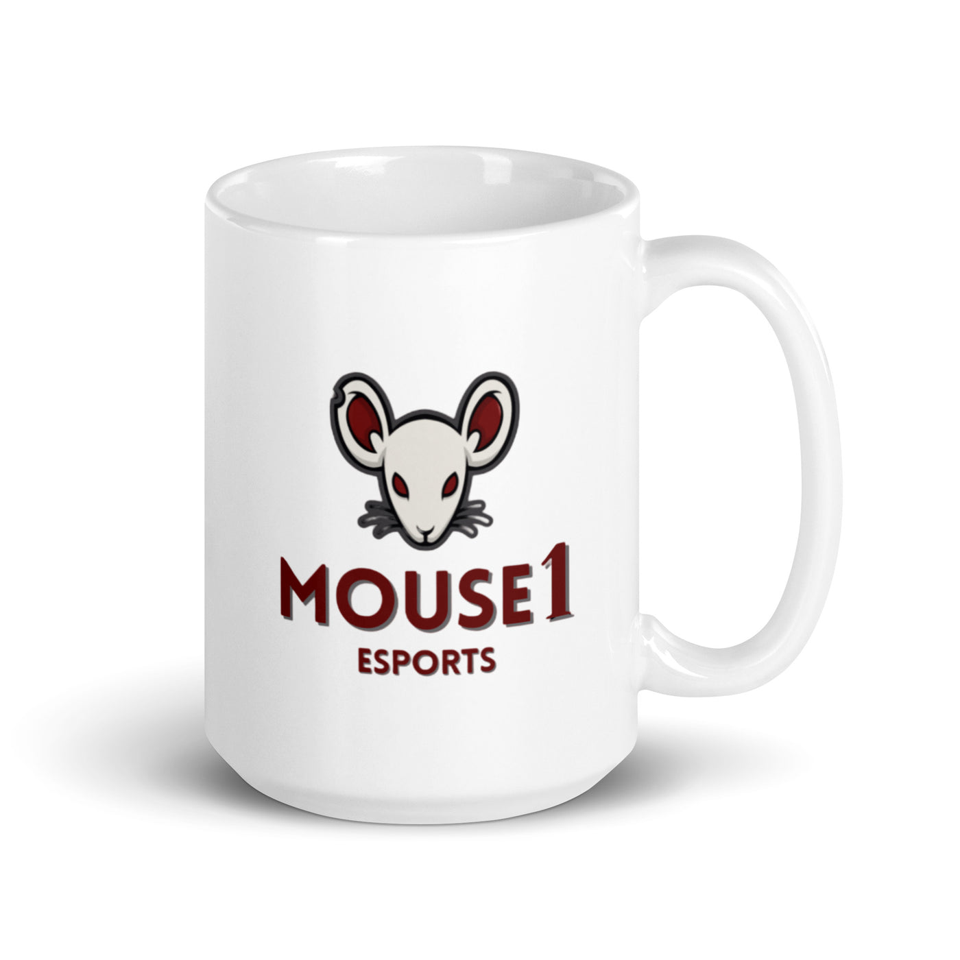 Mouse1 Esports White glossy mug