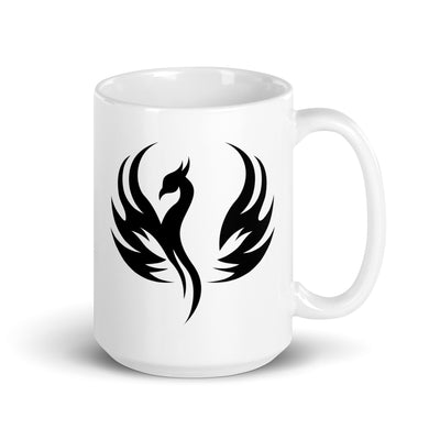 Uprise White glossy mug