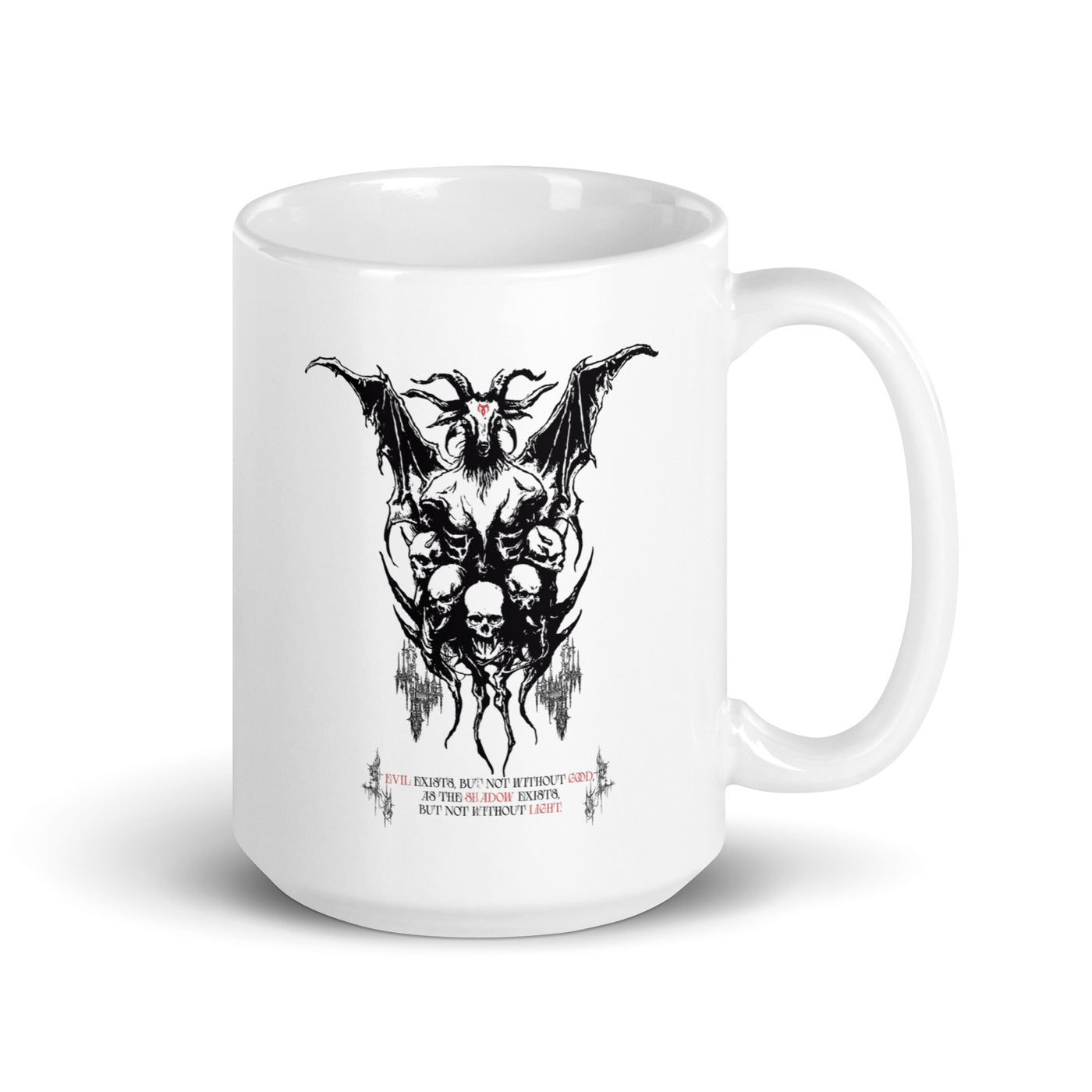 Dire Rebellion White glossy mug