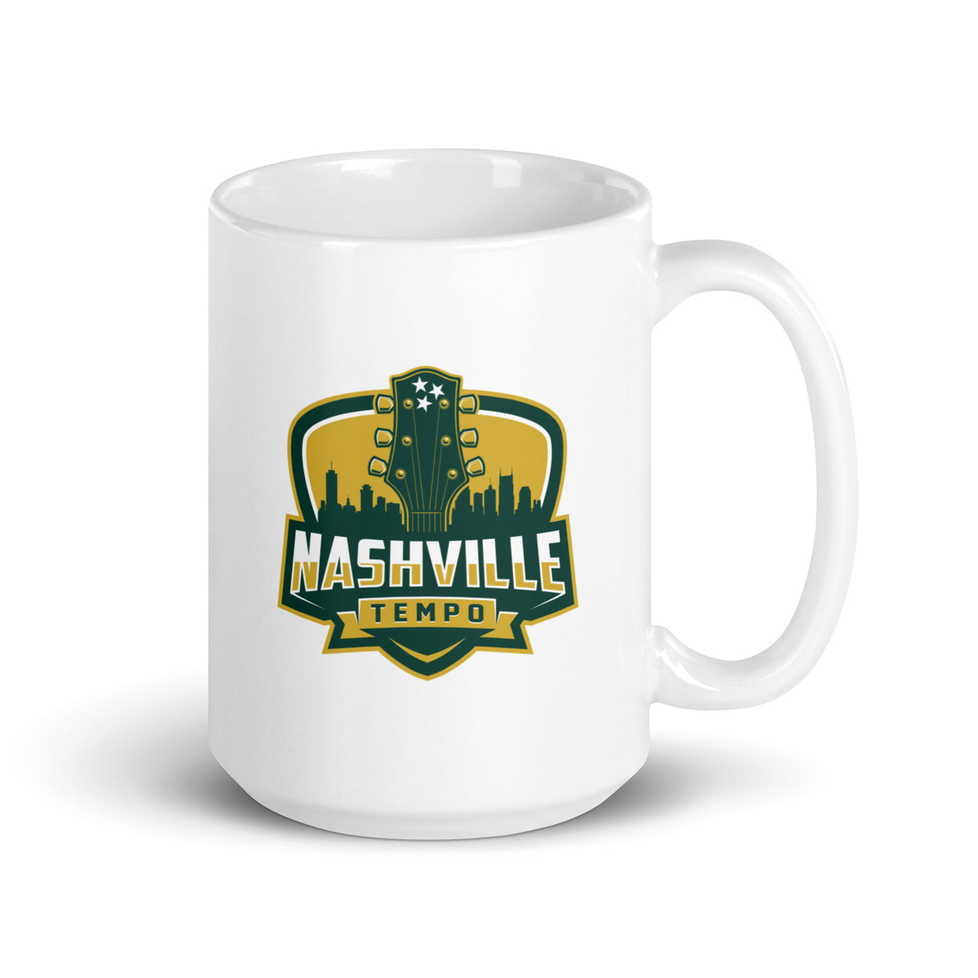 Nashville White glossy mug