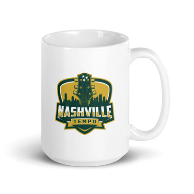 Nashville White glossy mug