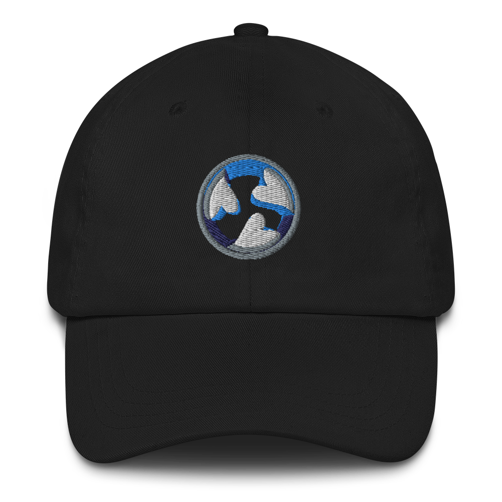 3Hearts Dad hat black front 