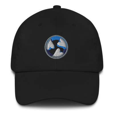 3Hearts Dad hat black front 