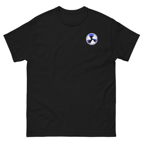 3Hearts Unisex T-Shirt black front 