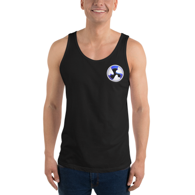 3Hearts Unisex Tank Top black front 