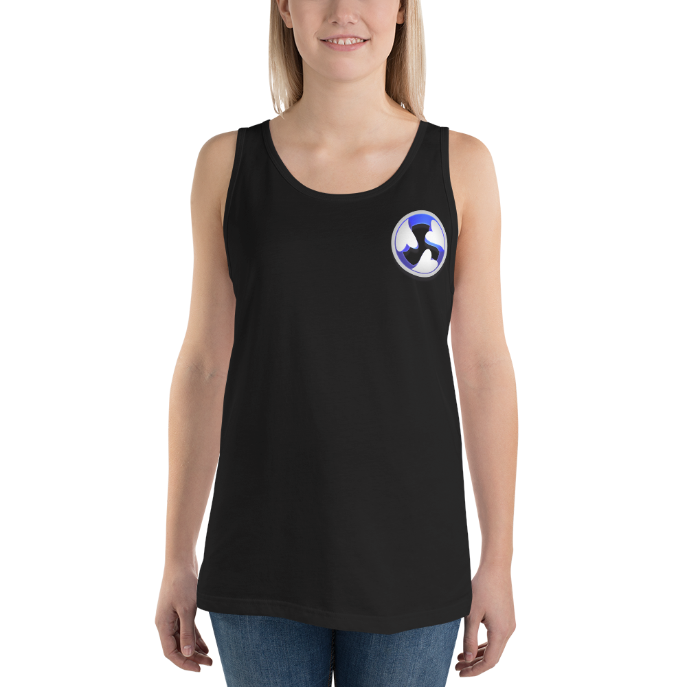 3Hearts Unisex Tank Top front 