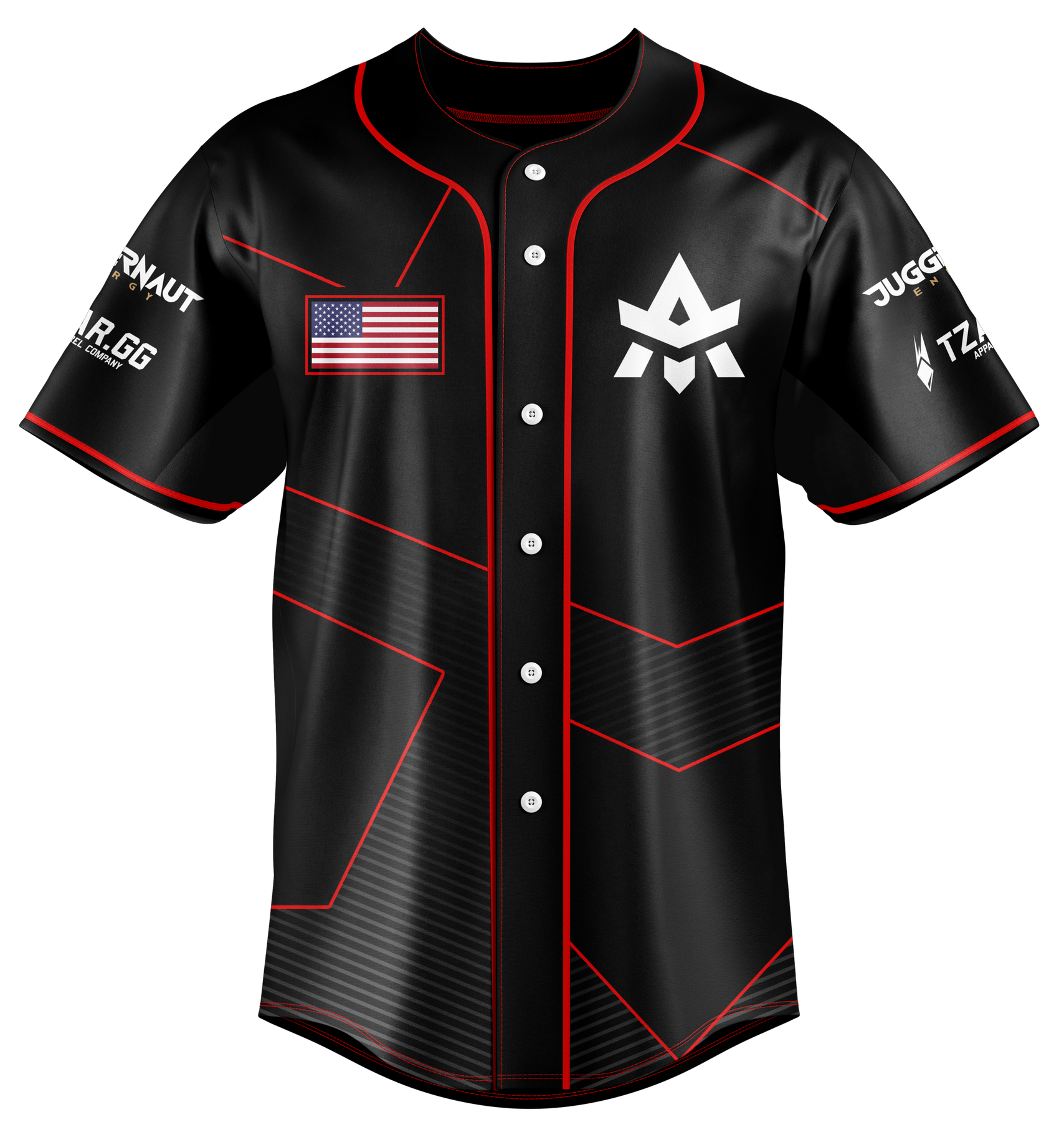 Ares Black Baseball Jersey