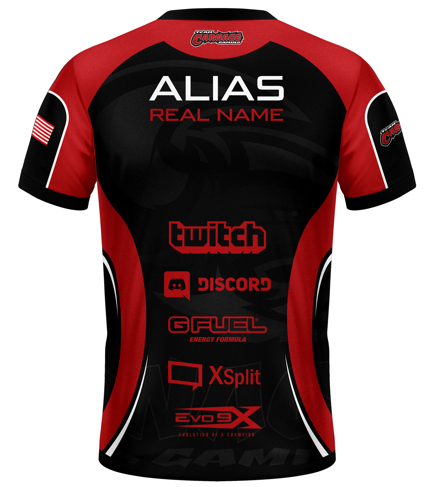 Team Carnage Esports Pro Jersey - Red