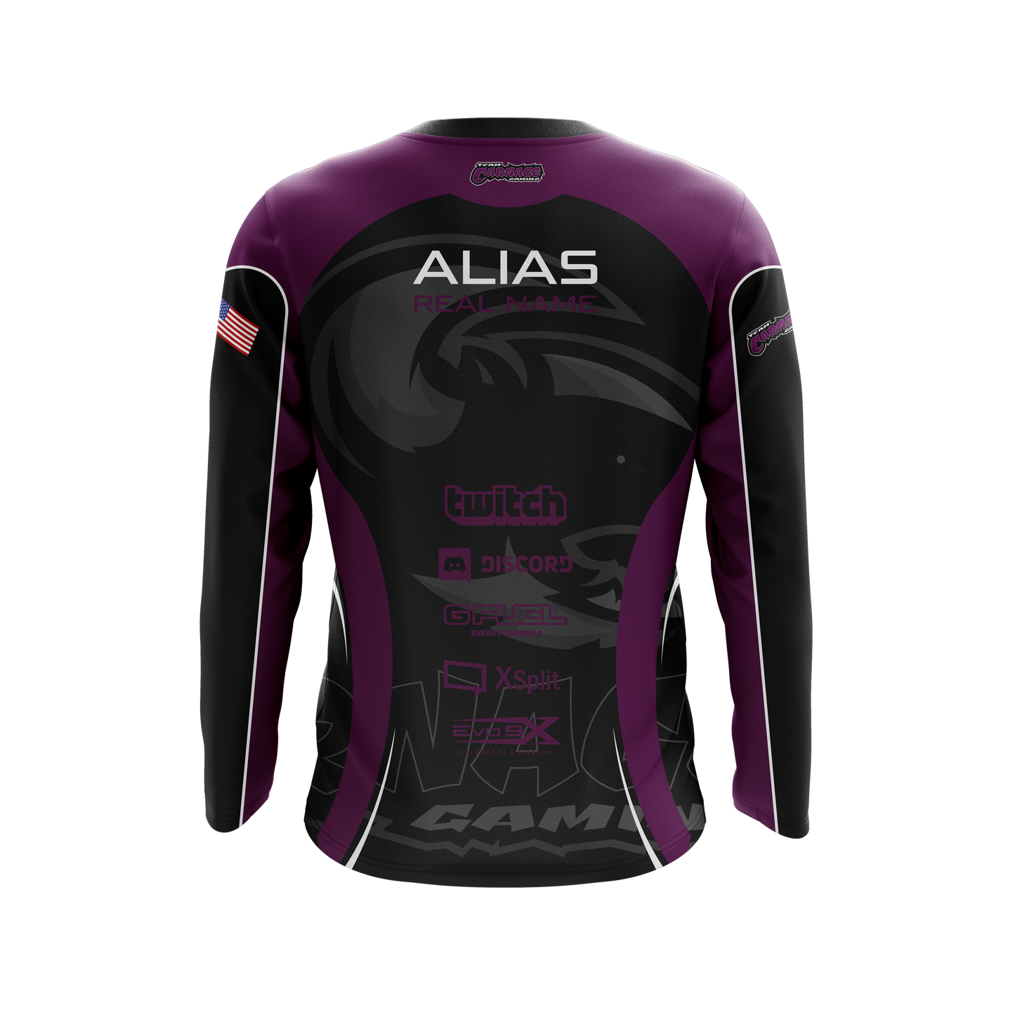 Team Carnage Long Sleeve Pro Jersey - Purple