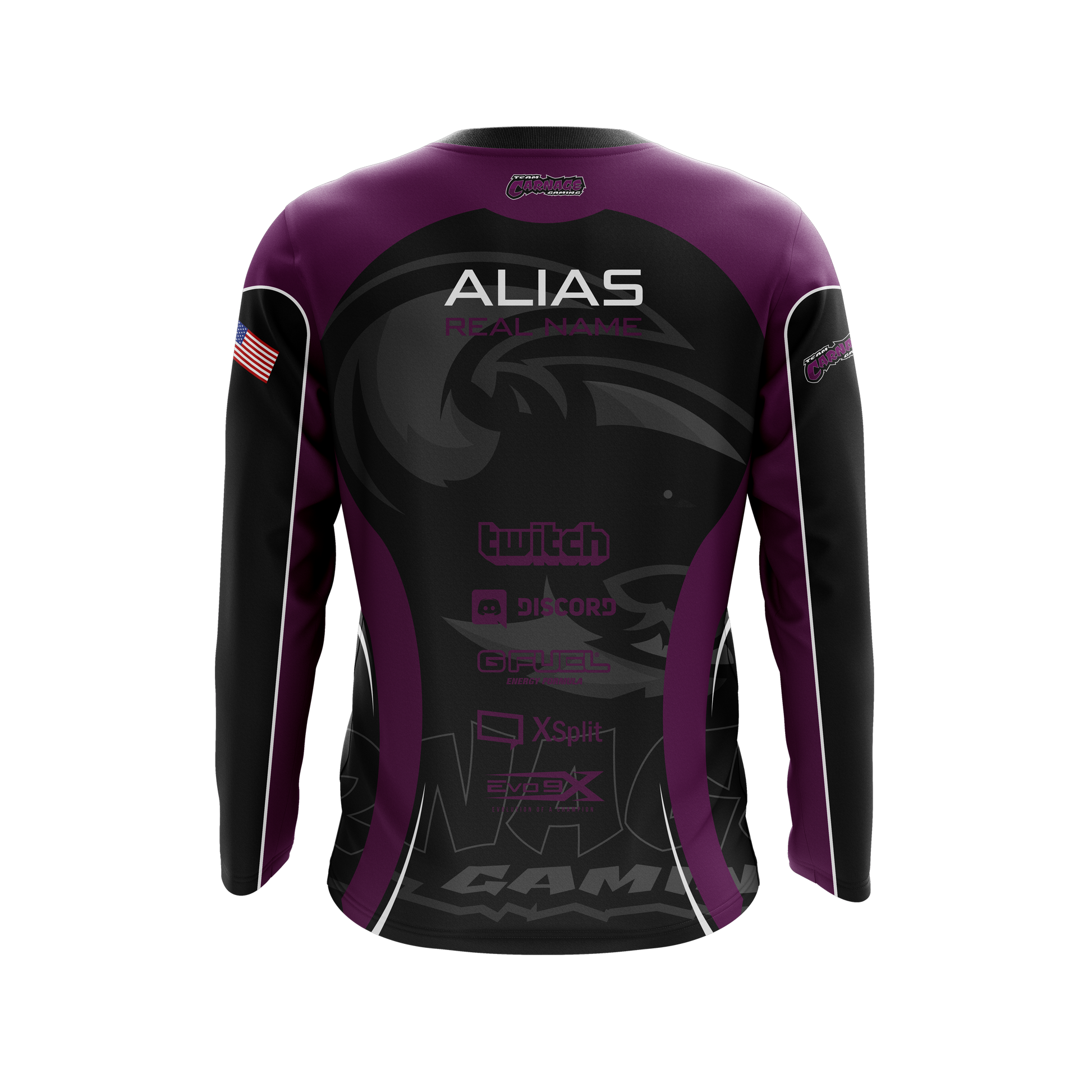 Team Carnage Long Sleeve Pro Jersey - Purple