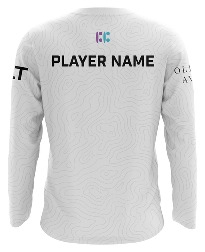 Built By Gamers White Long Sleeve Pro Jersey
