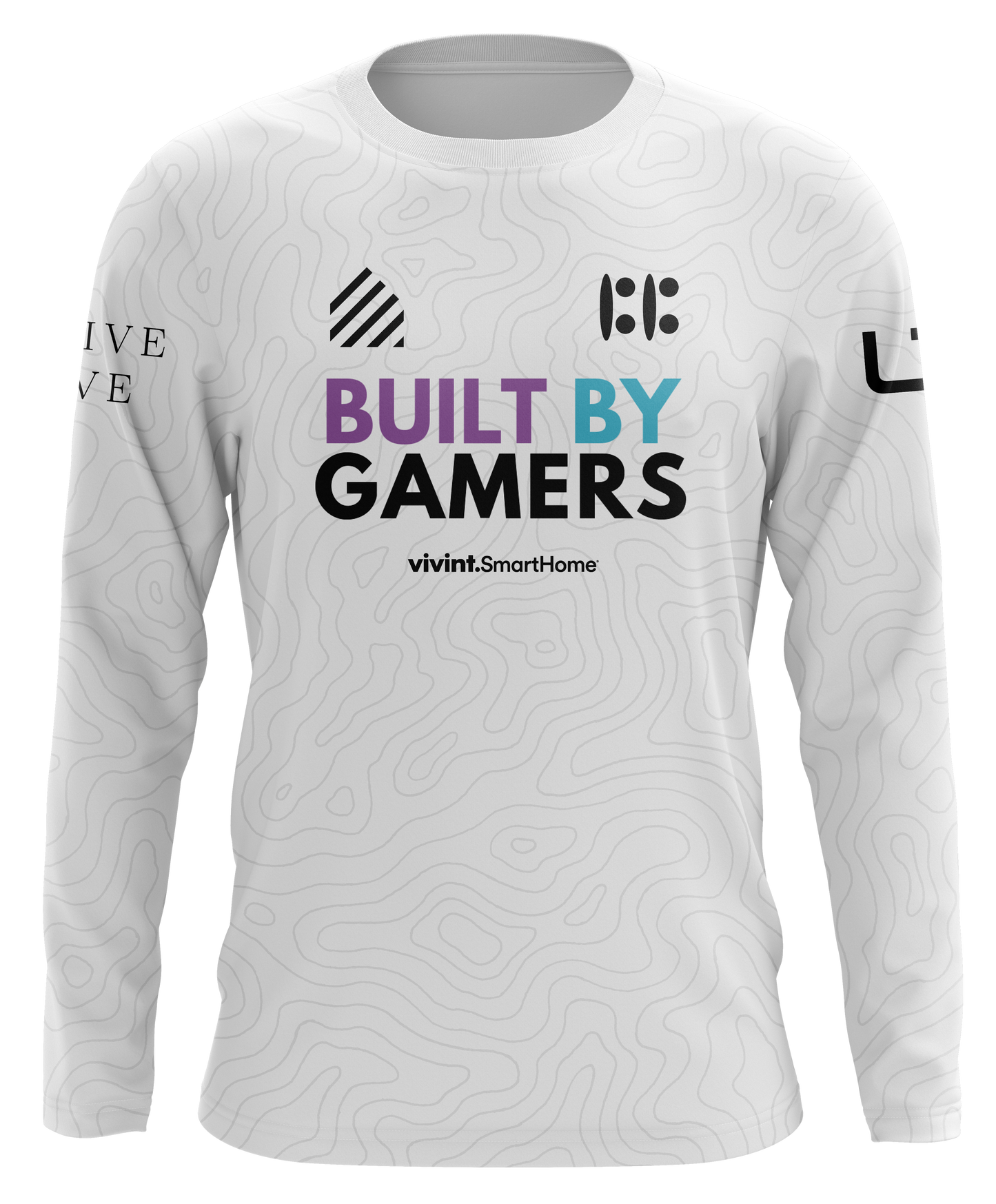 Built By Gamers White Long Sleeve Pro Jersey