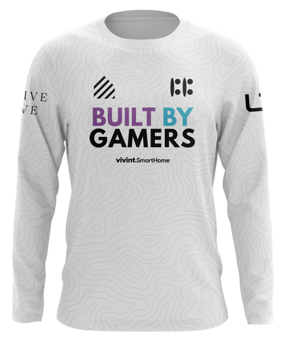 Built By Gamers White Long Sleeve Pro Jersey