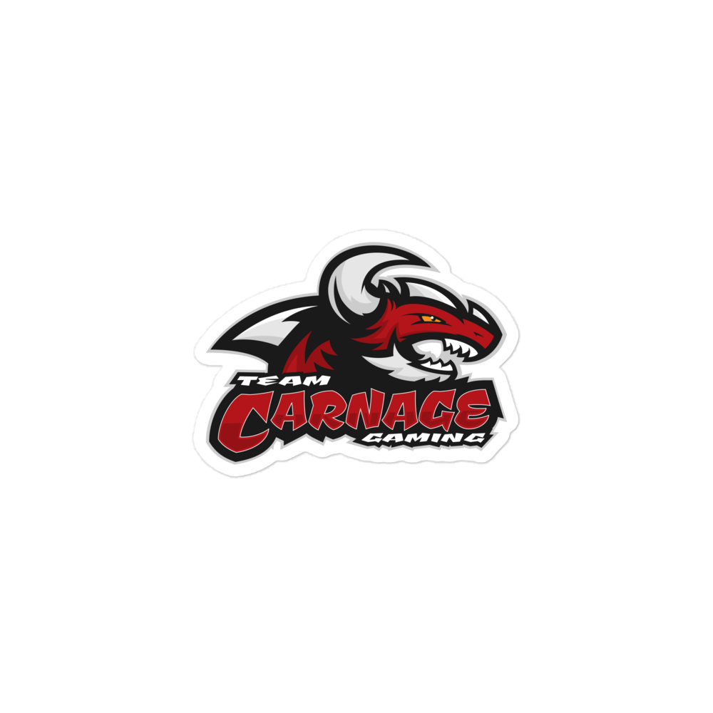 Team Carnage Bubble-free stickers