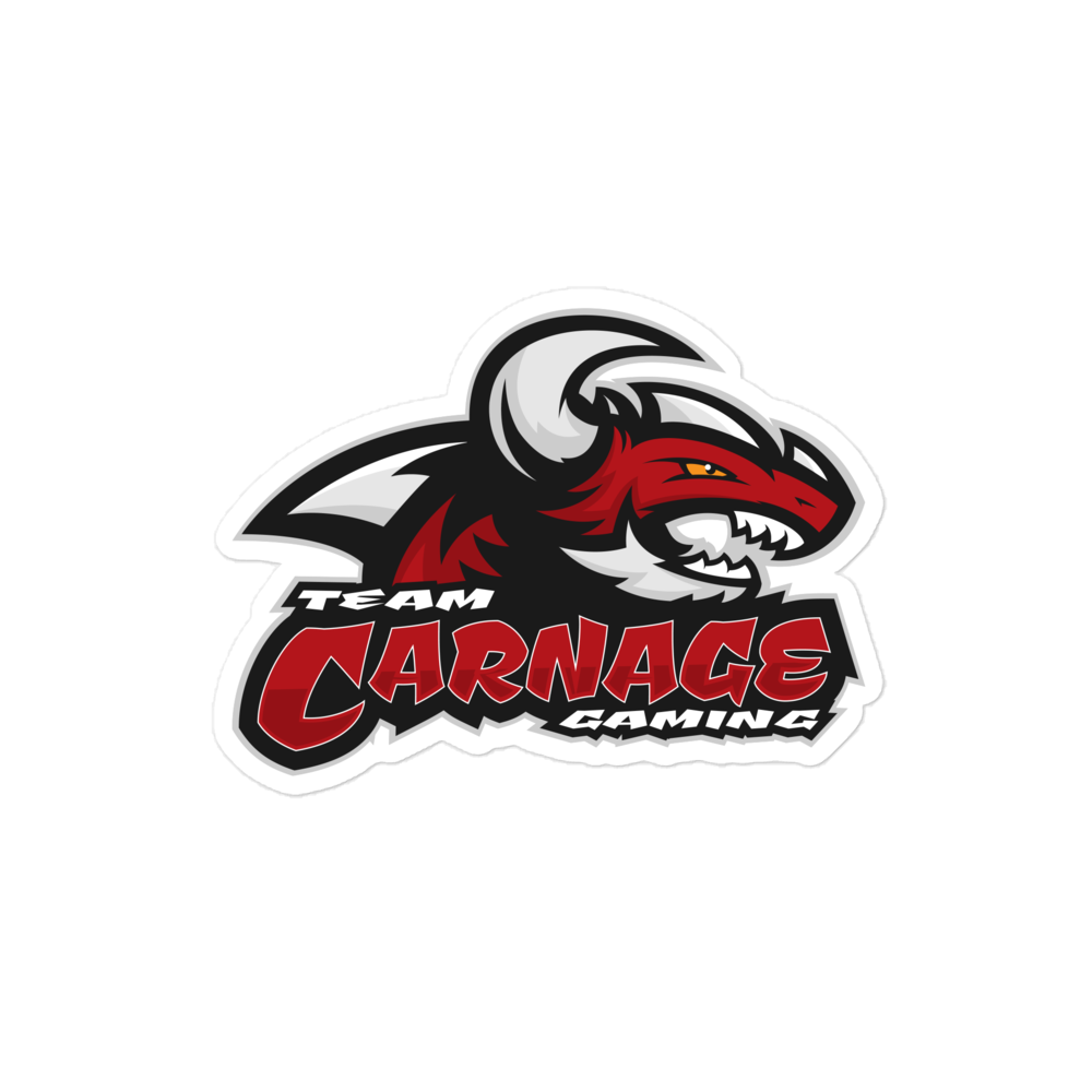 Team Carnage Bubble-free stickers