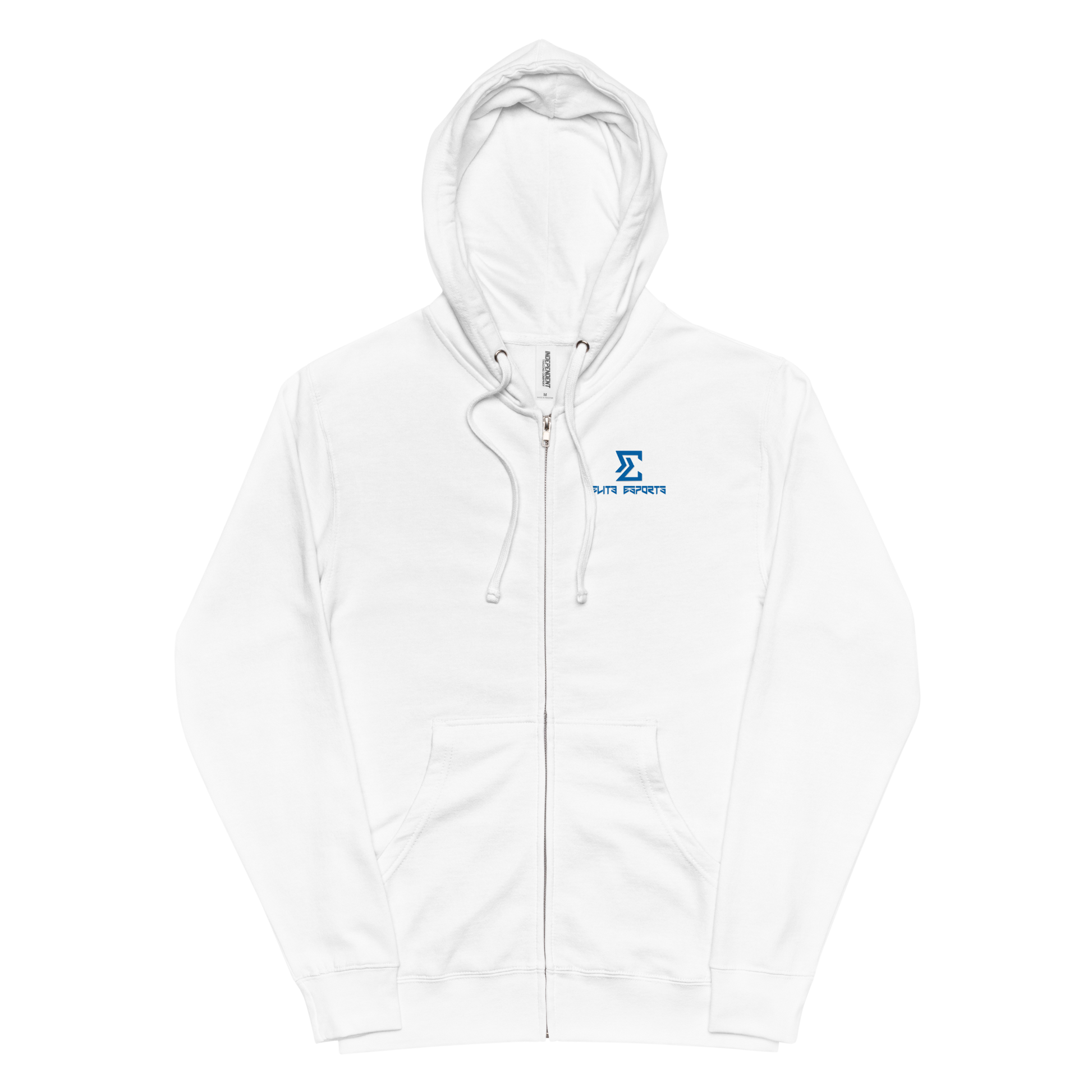 Unisex fleece zip up hoodie